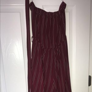 Striped Capri Romper